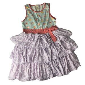 Matilda Jane Brilliant Daydream Lets Eat Cake birthday tulle dress Size 14 EUC